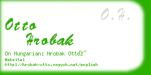 otto hrobak business card